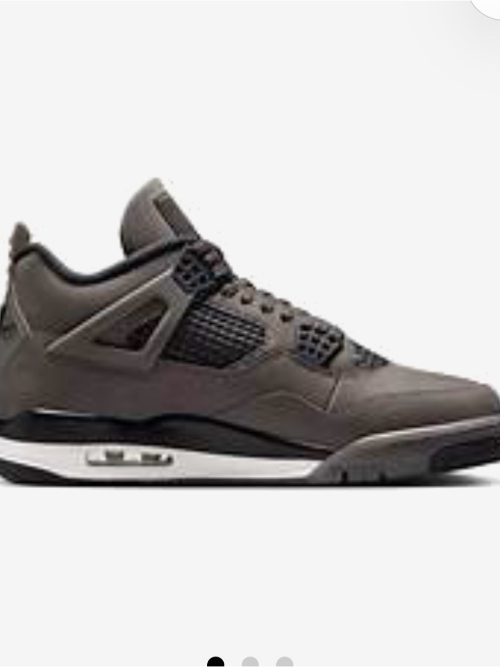 Air Jordan 4 retro Men's Sneaker - Dark Gray and Black